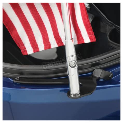 Show Chrome Folding Flag Pole Wus Flag 41 203r Dennis Kirk