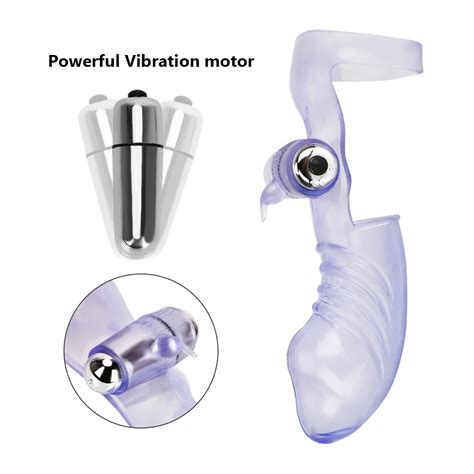Mini Finger Sleeve Dildo Vibrator G Spot Stimulator