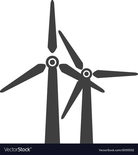 Wind Farm Power Icon Graphic Royalty Free Vector Image