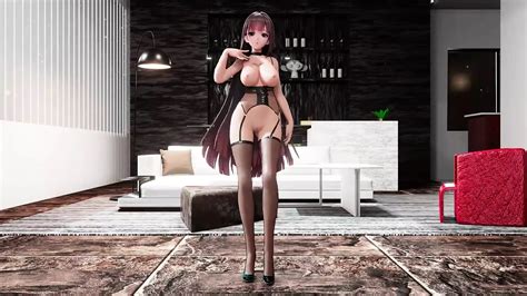 Raiden mei honkai impact hentai tanz große möpse MMd 3d rote haare farbe bearbeiten smixix