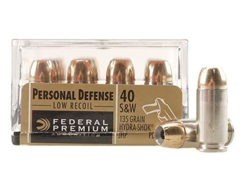 Federal Premium Personal Defense Reduced Recoil 40 S W Ammo 135 Grain