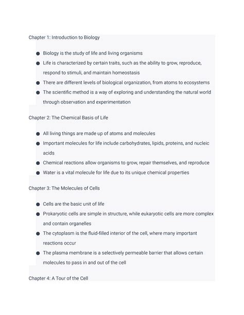 Principles of Biology - Chapter 1: Introduction to Biology Biology is ...