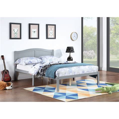 Zjbiubiuhome Twin Size Bed Wood Platform Bed Frame With Headboard For