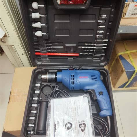 Jual Mesin Bor Tembok 13mm BOSTEC IDM 1360 JX Box Set Impact Drill 13