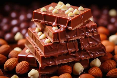 Luxury Chocolate Bars with Hazelnuts Stock Photo - Image of sophistication, quality: 300193864