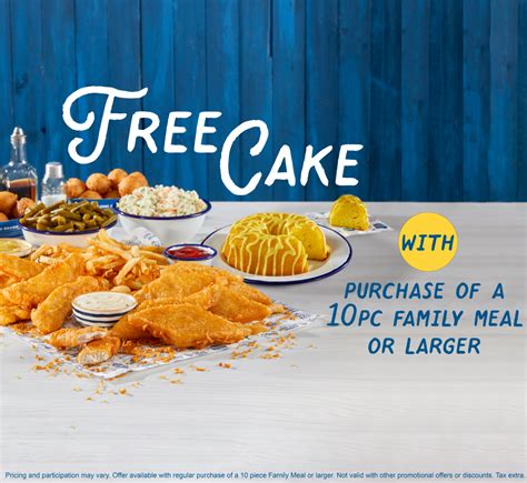 Long John Silvers Offering Free Cake With Family Meal For Limited Time