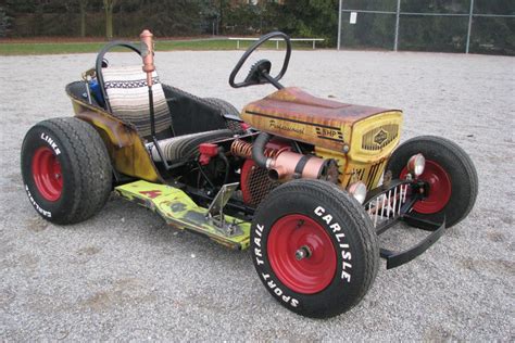 The Diesel Weasel Mow Cart Is Home Built Rat Rod Mayhem Hot Rod Network