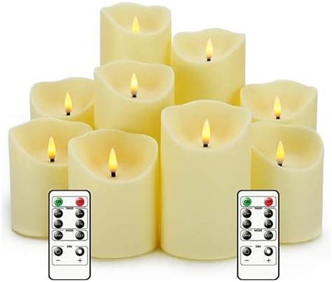 Enpornk Flameless Candles Battery Operated Candles 4 5 6