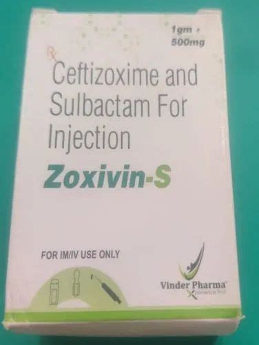 Zoxivin Ceftizoxime And Sulbactam Injection At Best Price In Thane