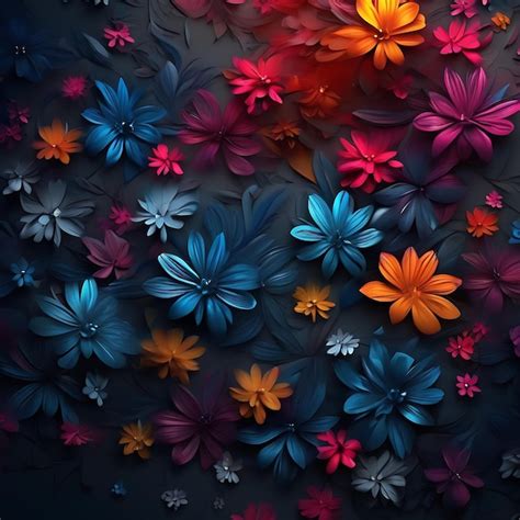 Premium Photo Creative Flower Background Ai Generated