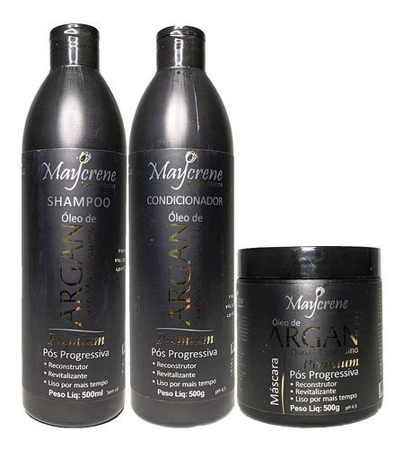 Kit P S Progressiva Leo De Argan Ouro Marroquino Ml Atacad O Dos