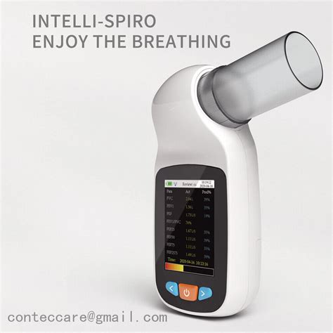 Digital Spirometer Bluetooth checking lung condition Spirometry,one mouthpiece | eBay