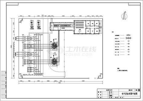 某经典66kv变电所电气接线整体设计cad布置图变电配电土木在线