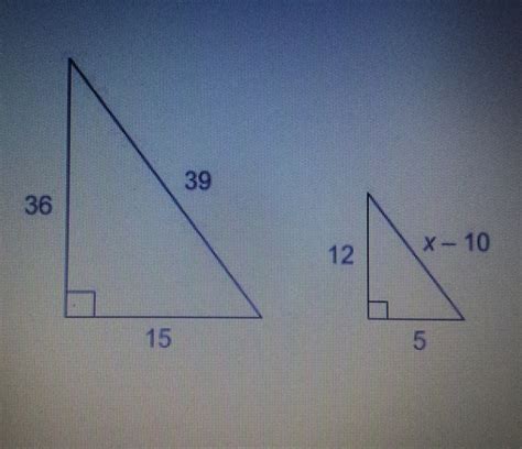 The Triangles Are Similar What Is The Value Of X X Brainly