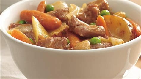 Slow Cooker Harvest Pork Stew Recipe From Betty Crocker