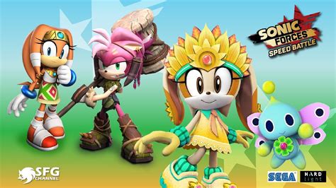 Sonic Forces Speed Battle The Flower Squad SPRING CREAM TIKAL THORN