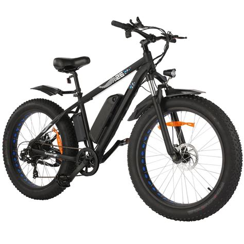 Fat Tire Electric Bicycle Mountain Men S Bike Speed W