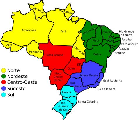 Map Of Brazil V3 Free Vector 4vector