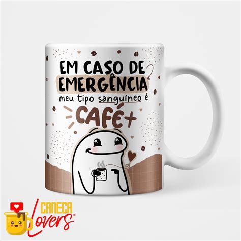 Caneca Flork Tipo Sanguíneo Café Caneca Lovers