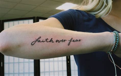 Details More Than 76 Faith Over Fear Tattoo Small Best In Cdgdbentre