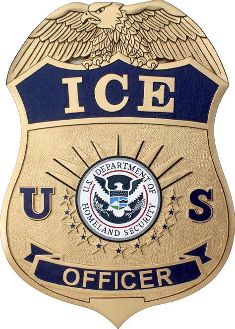 ICE Badge Plaque Immigration Customs Enforcement