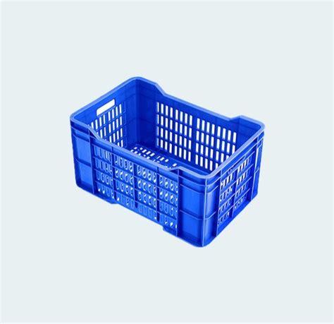 Blue Supreme Plastic Fruits Vegetable Crates PC 711 Outer Dimension