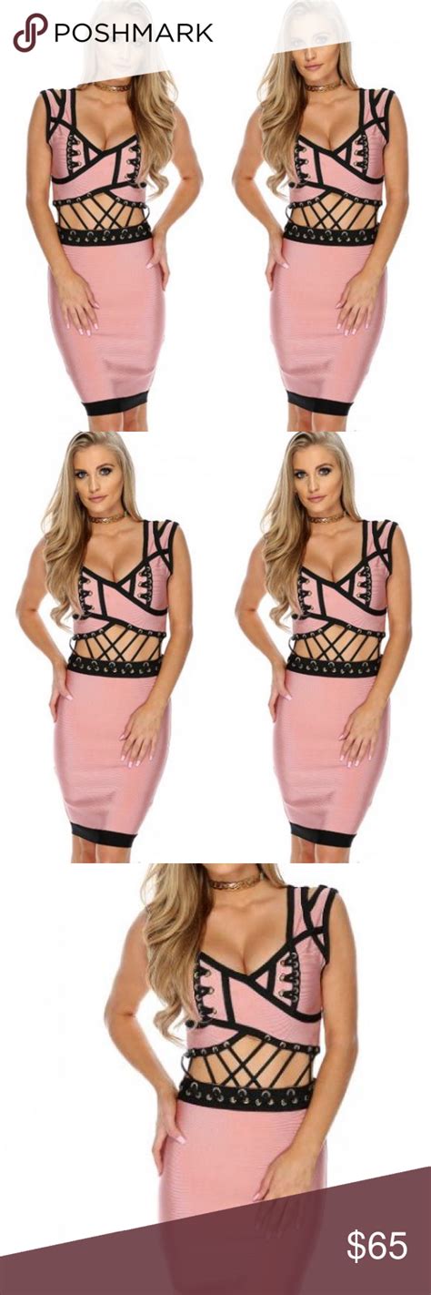 Caged Strappy Cutout Bandage Dress Bandage Dress Wearing Dress Dress