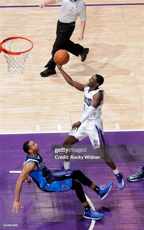 Darren Collison Of The Sacramento Kings Shoots A Layup Against Devin