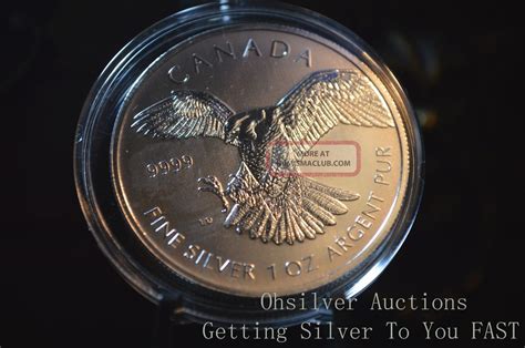 2014 Canadian Silver Peregrine Falcon 1 Troy Oz 9999 Pure Coin 5 Dollars