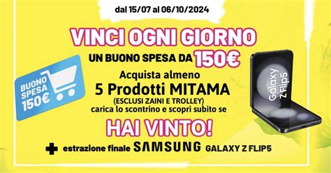 Concorso Mitama Vinci Ogni Giorno Un Buono Spesa Da 150 E 1 Samsung Z