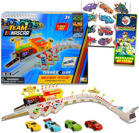 Amazon.com: Nascar Race Track and Toy Car Set - Bundle with Nascar ...