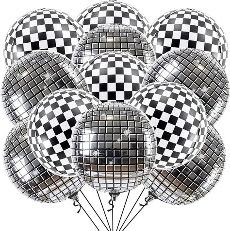 Amazon Katchon Big Silver Disco Ball Balloons Pack Of S