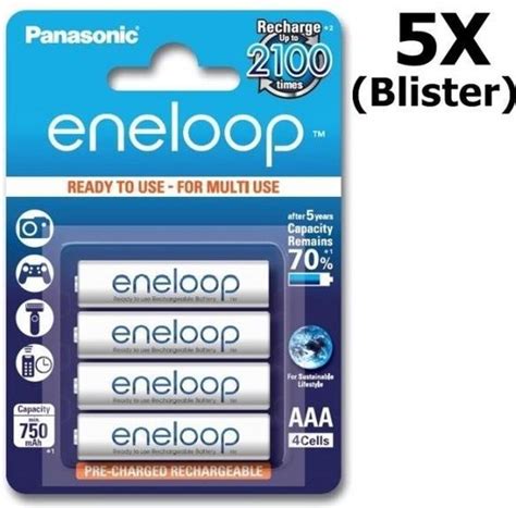 X Blisters Aaa R Panasonic Eneloop Oplaadbare Batterijen Bol