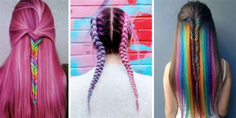 Absolutely Gorgeous Braided Rainbow Hairstyles