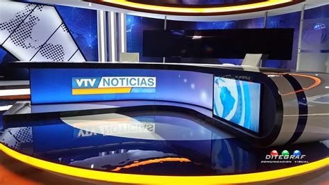 Diseño Y Realización De Escenografía Para El Noticiero Vtv Noticias