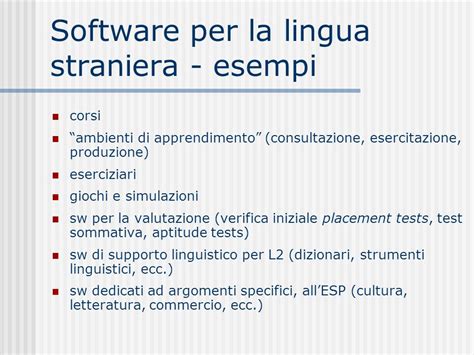 Corso Ssis Modulo Lingue Straniere Software Per Linsegnamento