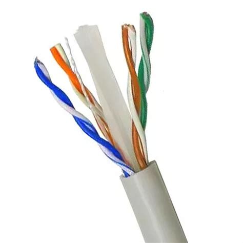 Cable De Red De Internet Nexans Cat Awg Gris Metros