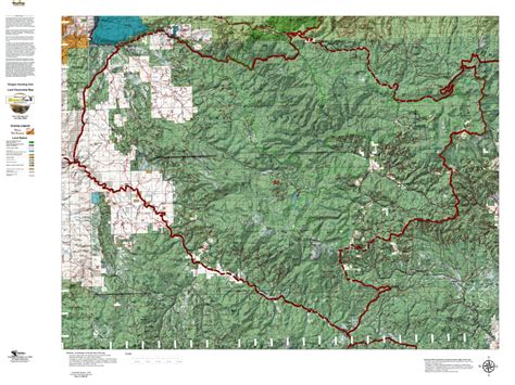 Oregon Hunting Unit 50, Desolation Land Ownership Map by HuntData LLC ...