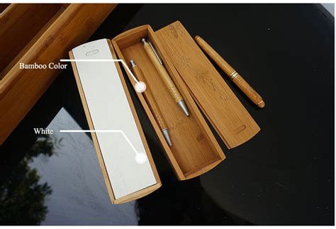 Single Bamboo Pen Case Wood Pen Case Pencil Case Pen Box Wholesale