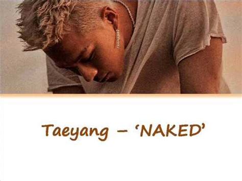 Taeyang Naked Color Coded Lyrics Rom Eng Youtube