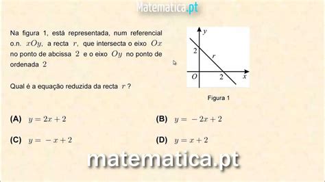 Determinar a Equação Reduzida da Reta Conhecendo Dois Pontos YouTube