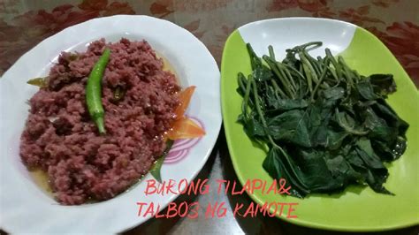 PAANO MAGLUTO NG BURONG TILAPIA With Nilagang Talbos Ng Kamote YouTube