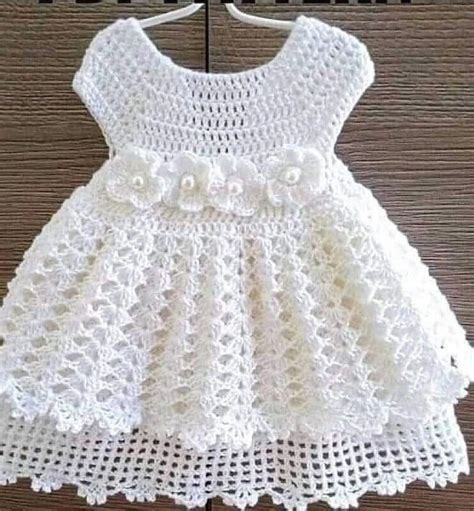 Patr N Gratis Vestido Para Ni A De Meses En Crochet Crochetisimo