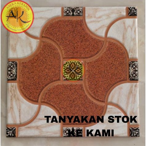 Jual Keramik Lantai Kasar Teras Dan Kamar Mandi Motif Timbul 25x25