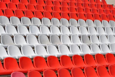 Empty Seats In The Stands Of The Arena Stock Photo Image Of Color