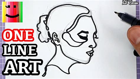 One Line Art Challenge Dessiner Un Visage Facilement Tuto Dessin