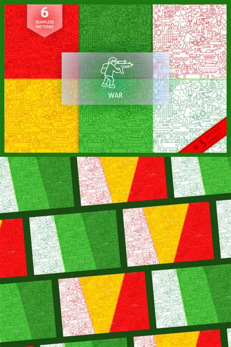 War Line Tile Patterns Masterbundles