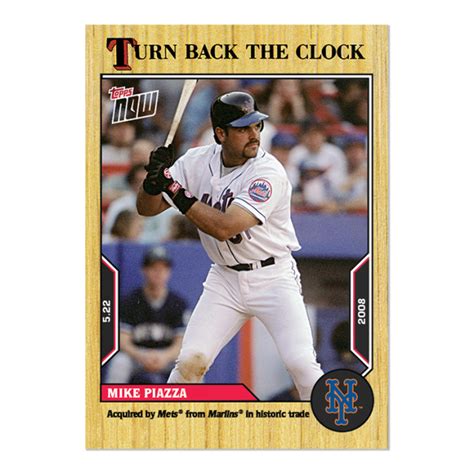 Mike Piazza Mlb Topps Now Turn Back The Clock Card Pr