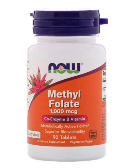 Now Foods, Метилфолат, 1000 мкг, 90 таблеток: продажа, цена в Алматы ...