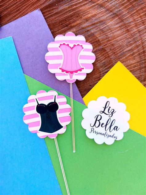 Topper Para Doces Ch De Lingerie Uinidades Elo